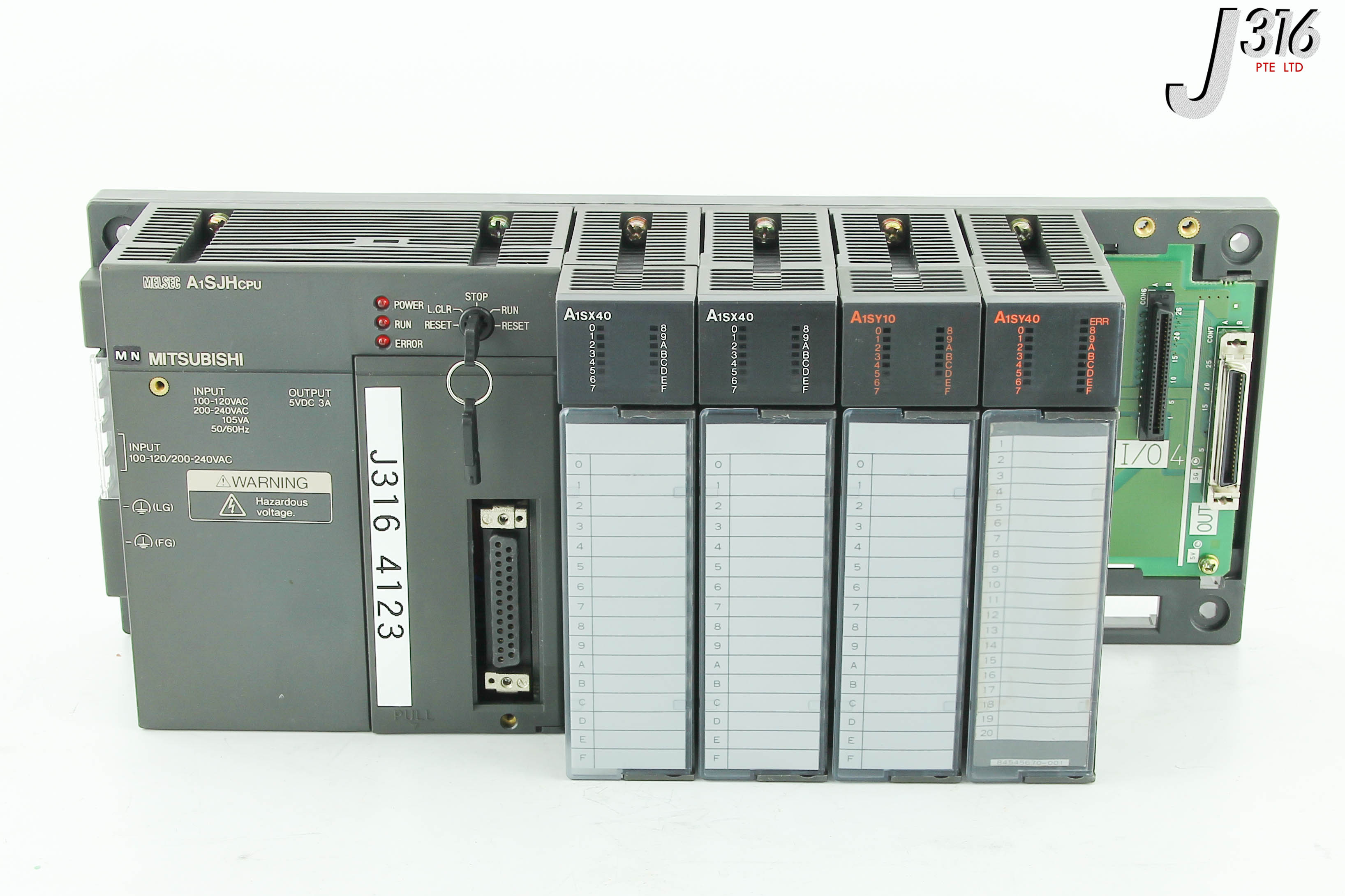 4123 MITSUBISHI MELSEC PROGRAMMABLE CONTROLLER, A1SY40 A1SY10